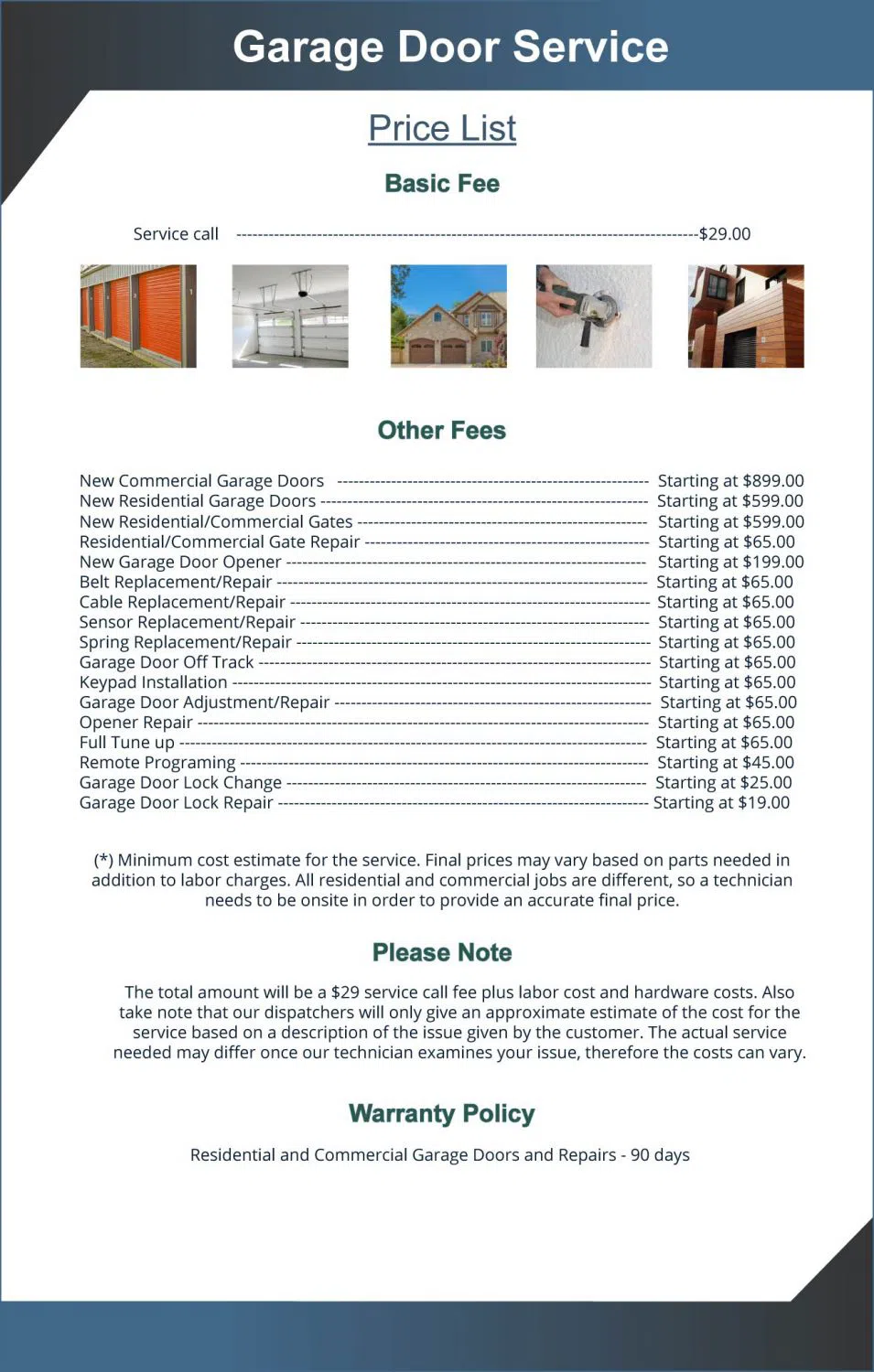 Golden Garage Door Service Las Vegas, NV 702-534-3833